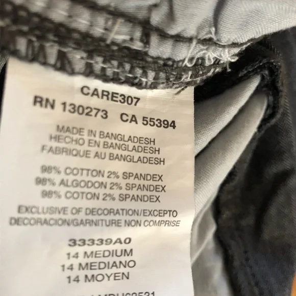 Women’s Lee Jeans Straight Leg Size 8M Dark Grey - Picture 7 of 9